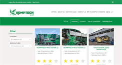 Desktop Screenshot of komptechused.com
